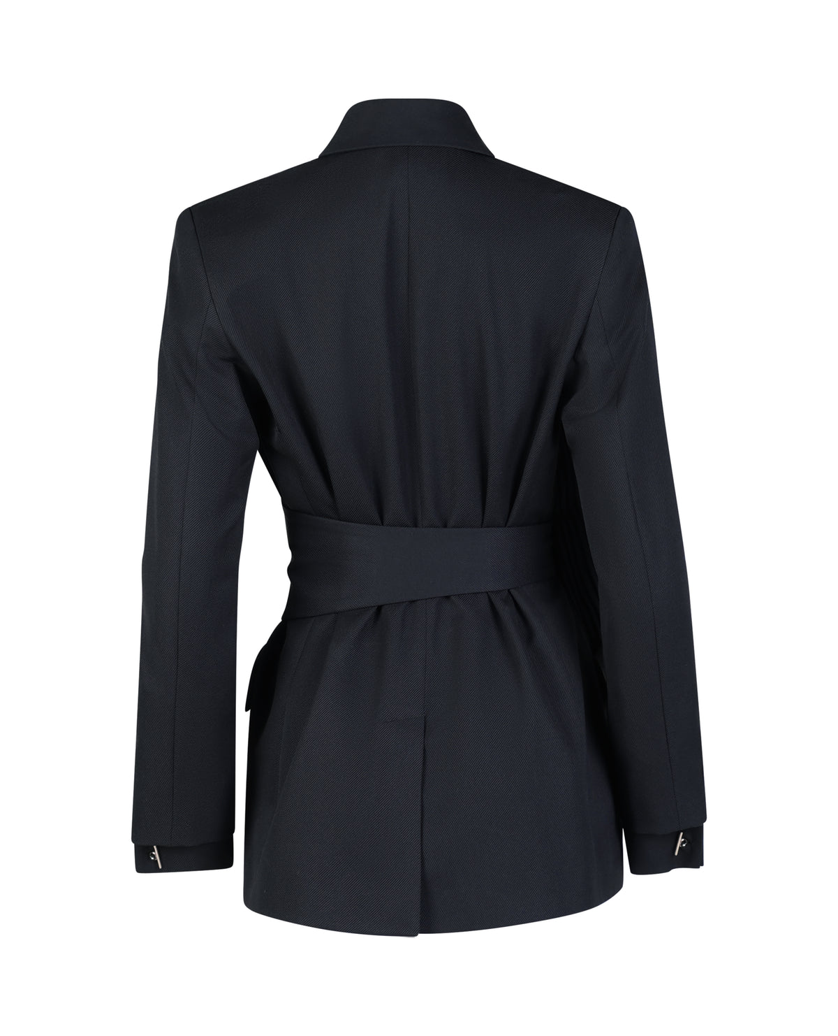 Asymmetric Pleated Blazer